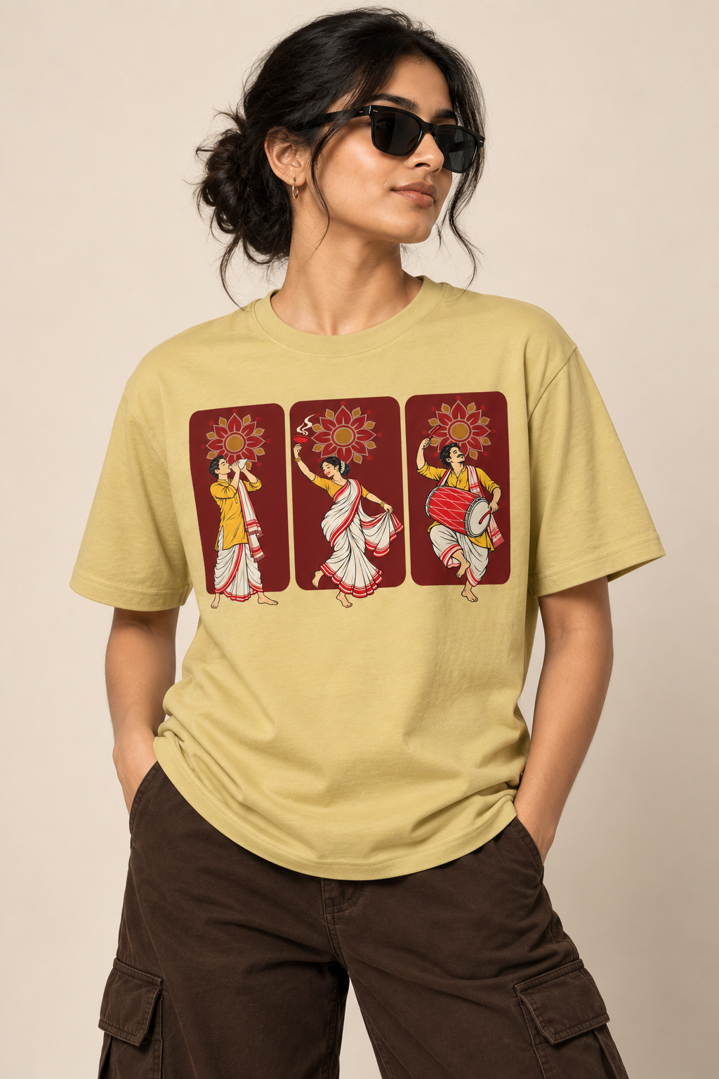 The Festive Trio Female Front - Color: Yellow