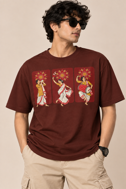 The Festive Trio Male Front - Color: Brick Red