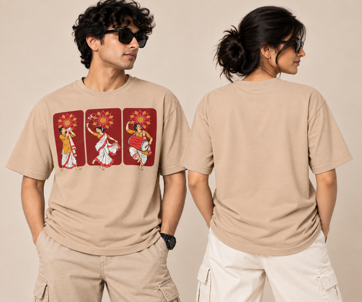 The Festive Trio Male Front - Color: Peach