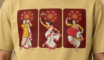 The Festive Trio Design Front - Color: Yellow